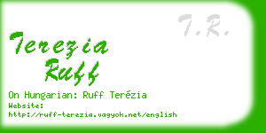terezia ruff business card