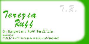 terezia ruff business card